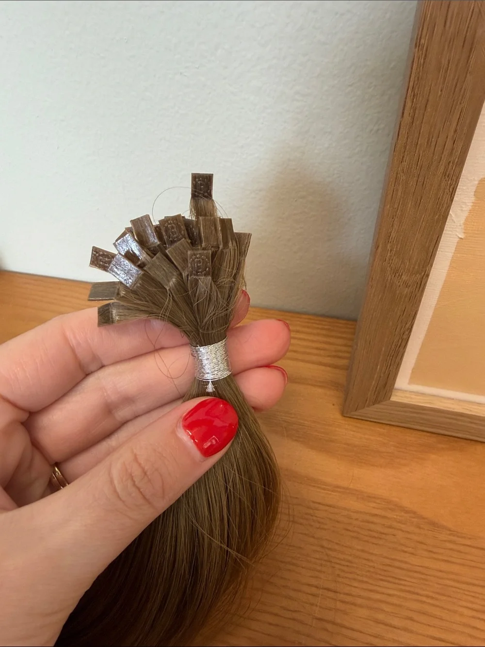 BELLAMI ash brown ash blonde k tip Hair Extensions